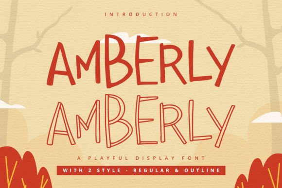 Amberly: A Playful Display Font for Creative Projects