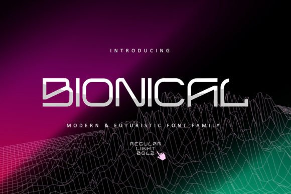 Bionical Font: Futuristic Display Type