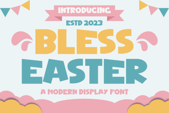 Bless Easter Font for Creative Projects