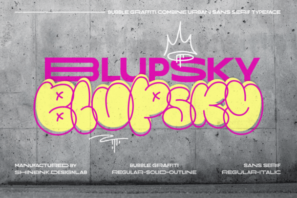 Blupsky Font for Bold Branding