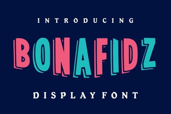 Bonafidz: A Font for Editorial Elegance