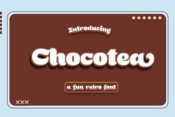 Chocotea: A Playful Display Font
