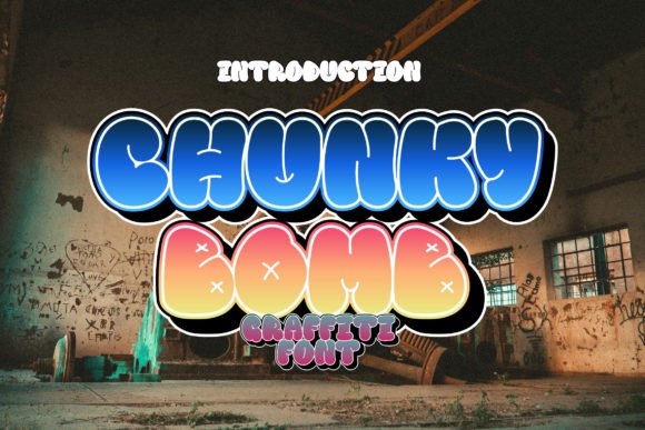 Chunky Bomb Font for Creative Makers