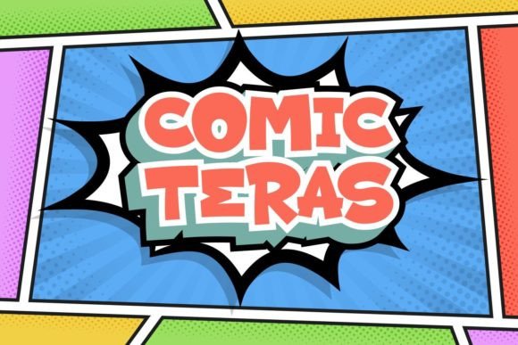 Comic Teras: A Playful Typeface for Creative Projects