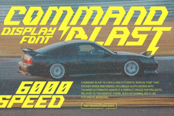 Command Blast Font for Creative Projects