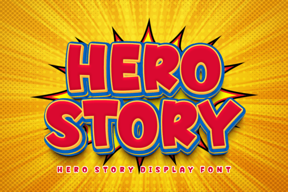 Hero Story Font for Bold Branding