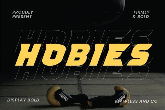 Hobies Font: Bold & Unique