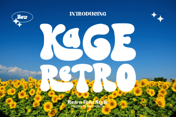 Kage Retro Font for Creative Design