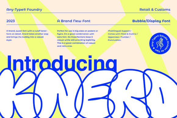 Knerd: A Bold Display Font for Web Design