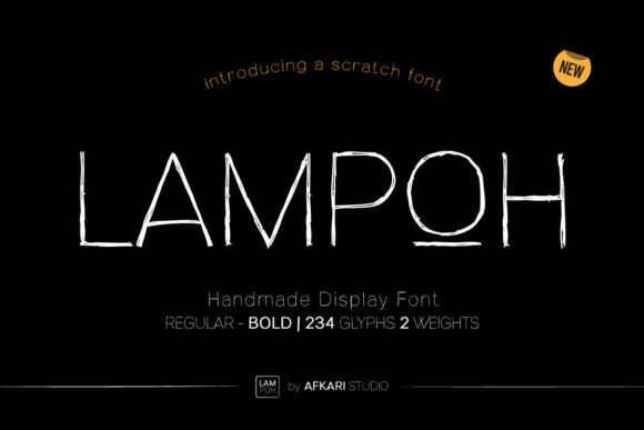 Lampoh: A Handmade Display Font