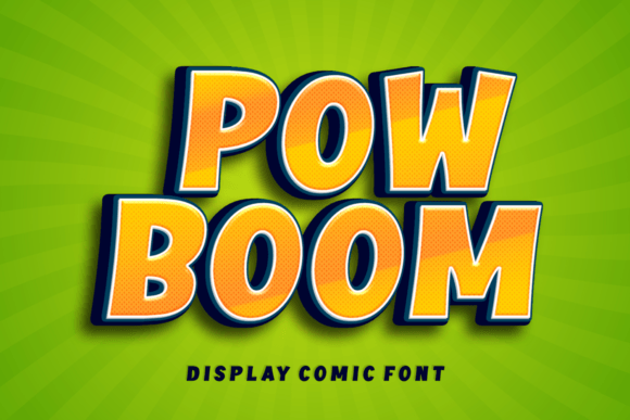 Pow Boom Font for Creative Projects