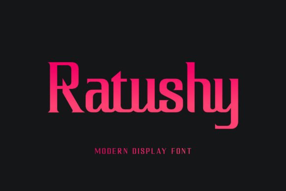 Ratushy: A Serif Display Font