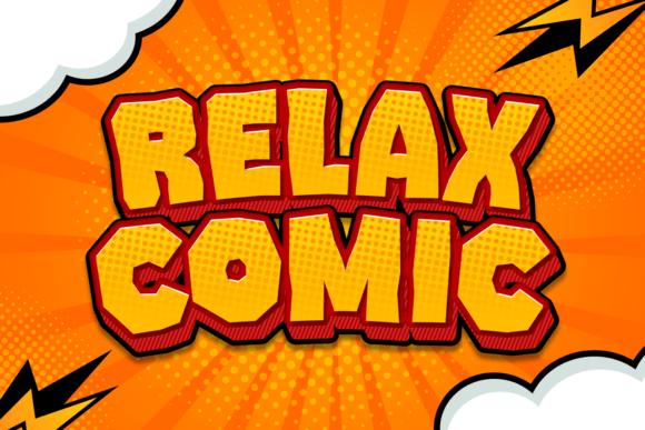Relax Comic Font for Web Design