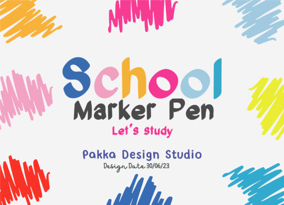 School Marker Pen Font