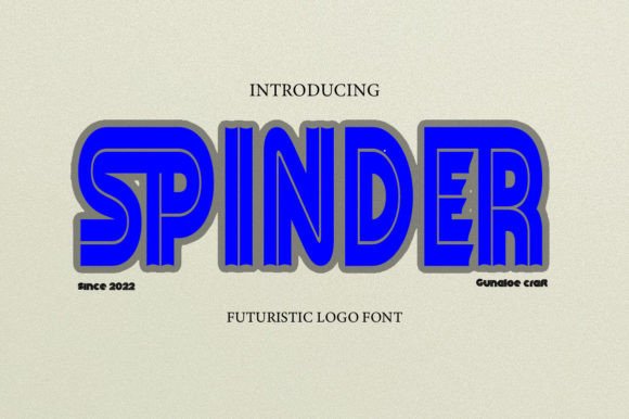 Spinder: A Futuristic Font for Creative Projects