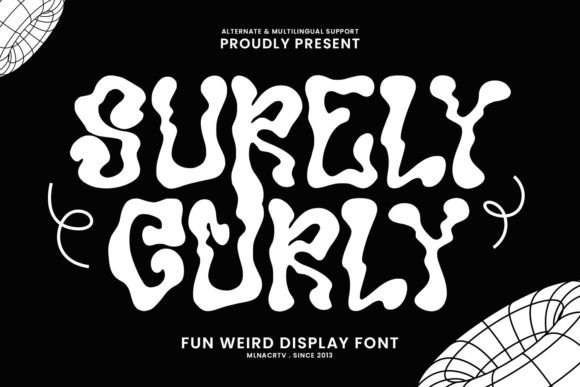 Surely Curly: A Fun Display Font for Creative Projects