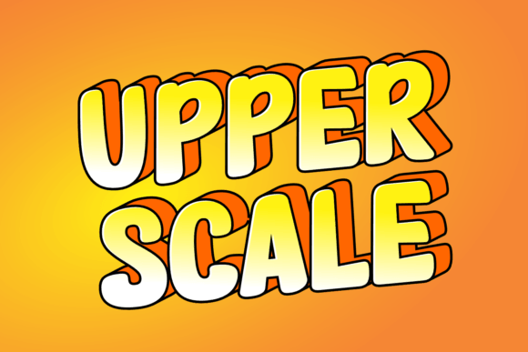 Upper Scale Font for Bold Design