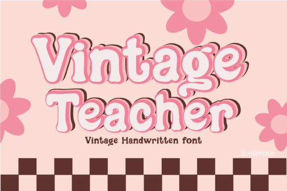 Vintage Teacher Font for Business Branding