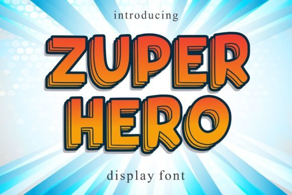 Zuper Hero Font for Business Branding